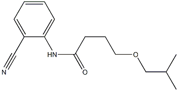 N-(2-cyanophenyl)-4-(2-methylpropoxy)butanamide 结构式