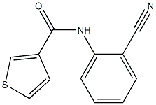 N-(2-cyanophenyl)thiophene-3-carboxamide 结构式