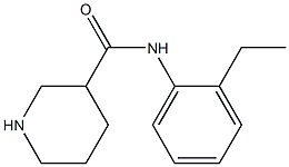 N-(2-ethylphenyl)piperidine-3-carboxamide 结构式