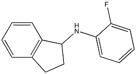 N-(2-fluorophenyl)-2,3-dihydro-1H-inden-1-amine 结构式