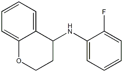 N-(2-fluorophenyl)-3,4-dihydro-2H-1-benzopyran-4-amine 结构式