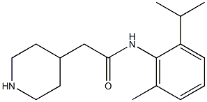 N-(2-isopropyl-6-methylphenyl)-2-piperidin-4-ylacetamide 结构式