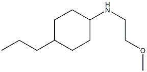 N-(2-methoxyethyl)-4-propylcyclohexan-1-amine 结构式