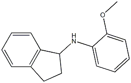 N-(2-methoxyphenyl)-2,3-dihydro-1H-inden-1-amine 结构式