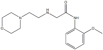 N-(2-methoxyphenyl)-2-{[2-(morpholin-4-yl)ethyl]amino}acetamide 结构式