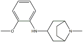 N-(2-methoxyphenyl)-8-methyl-8-azabicyclo[3.2.1]octan-3-amine 结构式