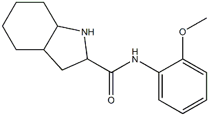 N-(2-methoxyphenyl)octahydro-1H-indole-2-carboxamide 结构式
