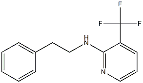 N-(2-phenylethyl)-3-(trifluoromethyl)pyridin-2-amine 结构式