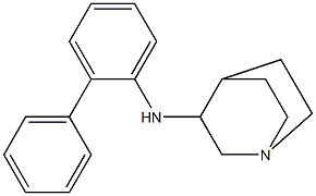 N-(2-phenylphenyl)-1-azabicyclo[2.2.2]octan-3-amine 结构式