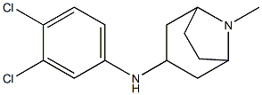 N-(3,4-dichlorophenyl)-8-methyl-8-azabicyclo[3.2.1]octan-3-amine 结构式