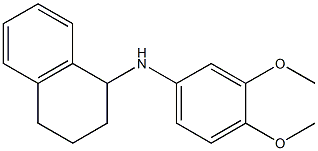 N-(3,4-dimethoxyphenyl)-1,2,3,4-tetrahydronaphthalen-1-amine 结构式