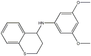 N-(3,5-dimethoxyphenyl)-3,4-dihydro-2H-1-benzothiopyran-4-amine 结构式