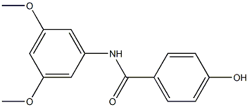 N-(3,5-dimethoxyphenyl)-4-hydroxybenzamide 结构式