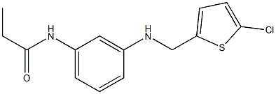 N-(3-{[(5-chlorothiophen-2-yl)methyl]amino}phenyl)propanamide 结构式