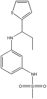 N-(3-{[1-(thiophen-2-yl)propyl]amino}phenyl)methanesulfonamide 结构式