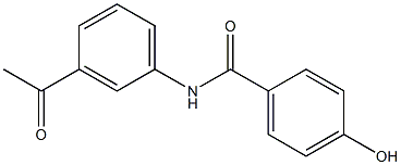 N-(3-acetylphenyl)-4-hydroxybenzamide 结构式