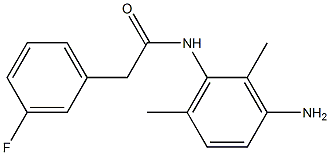 N-(3-amino-2,6-dimethylphenyl)-2-(3-fluorophenyl)acetamide 结构式