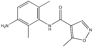 N-(3-amino-2,6-dimethylphenyl)-5-methylisoxazole-4-carboxamide 结构式