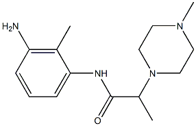 N-(3-amino-2-methylphenyl)-2-(4-methylpiperazin-1-yl)propanamide 结构式