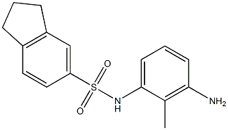 N-(3-amino-2-methylphenyl)-2,3-dihydro-1H-indene-5-sulfonamide 结构式