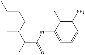 N-(3-amino-2-methylphenyl)-2-[butyl(methyl)amino]propanamide 结构式