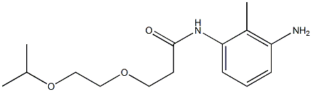 N-(3-amino-2-methylphenyl)-3-[2-(propan-2-yloxy)ethoxy]propanamide 结构式