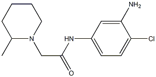 N-(3-amino-4-chlorophenyl)-2-(2-methylpiperidin-1-yl)acetamide 结构式