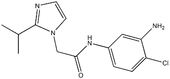 N-(3-amino-4-chlorophenyl)-2-[2-(propan-2-yl)-1H-imidazol-1-yl]acetamide 结构式