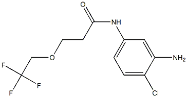N-(3-amino-4-chlorophenyl)-3-(2,2,2-trifluoroethoxy)propanamide 结构式