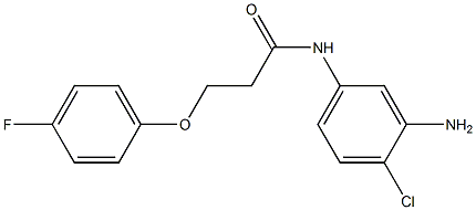 N-(3-amino-4-chlorophenyl)-3-(4-fluorophenoxy)propanamide 结构式