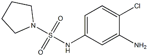 N-(3-amino-4-chlorophenyl)pyrrolidine-1-sulfonamide 结构式