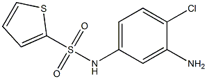 N-(3-amino-4-chlorophenyl)thiophene-2-sulfonamide 结构式