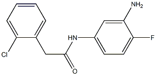 N-(3-amino-4-fluorophenyl)-2-(2-chlorophenyl)acetamide 结构式