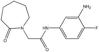 N-(3-amino-4-fluorophenyl)-2-(2-oxoazepan-1-yl)acetamide 结构式