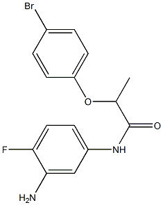 N-(3-amino-4-fluorophenyl)-2-(4-bromophenoxy)propanamide 结构式