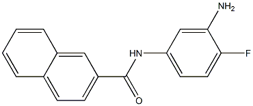 N-(3-amino-4-fluorophenyl)-2-naphthamide 结构式