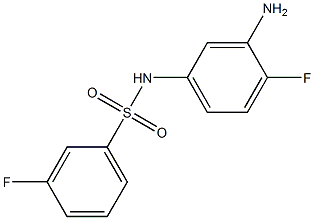 N-(3-amino-4-fluorophenyl)-3-fluorobenzenesulfonamide 结构式