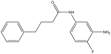 N-(3-amino-4-fluorophenyl)-4-phenylbutanamide 结构式
