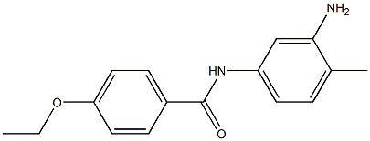 N-(3-amino-4-methylphenyl)-4-ethoxybenzamide 结构式