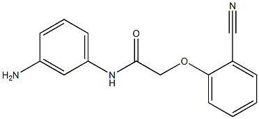 N-(3-aminophenyl)-2-(2-cyanophenoxy)acetamide 结构式