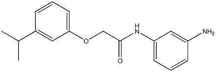 N-(3-aminophenyl)-2-(3-isopropylphenoxy)acetamide 结构式