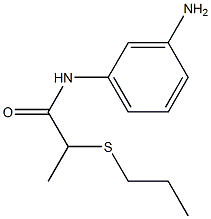 N-(3-aminophenyl)-2-(propylsulfanyl)propanamide 结构式