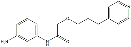 N-(3-aminophenyl)-2-[3-(pyridin-4-yl)propoxy]acetamide 结构式