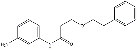 N-(3-aminophenyl)-3-(2-phenylethoxy)propanamide 结构式