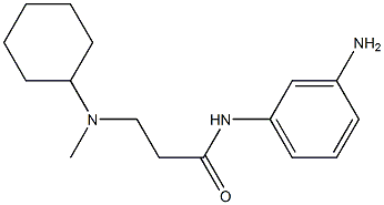 N-(3-aminophenyl)-3-[cyclohexyl(methyl)amino]propanamide 结构式