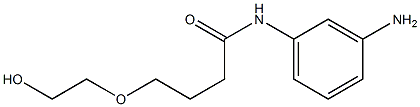 N-(3-aminophenyl)-4-(2-hydroxyethoxy)butanamide 结构式