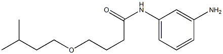 N-(3-aminophenyl)-4-(3-methylbutoxy)butanamide 结构式