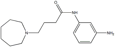 N-(3-aminophenyl)-4-azepan-1-ylbutanamide 结构式