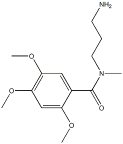 N-(3-aminopropyl)-2,4,5-trimethoxy-N-methylbenzamide 结构式