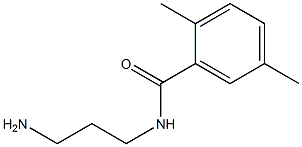 N-(3-aminopropyl)-2,5-dimethylbenzamide 结构式